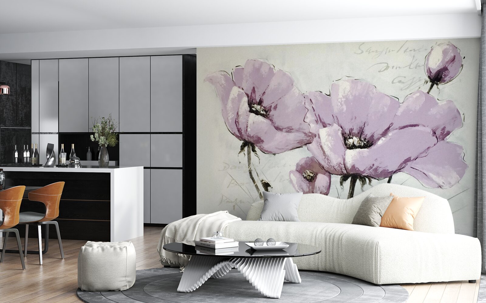 Fotobehang sering zomer klaproos perk