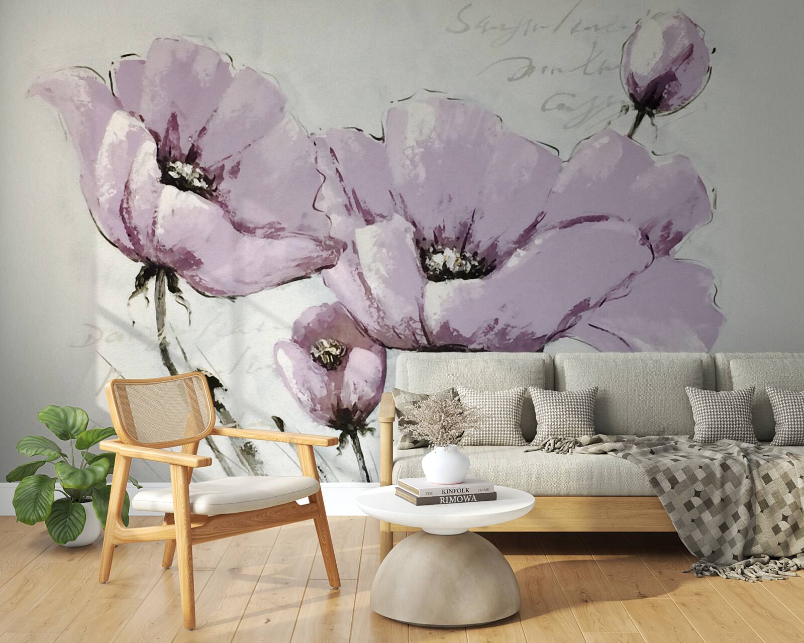 Fotobehang sering zomer klaproos perk