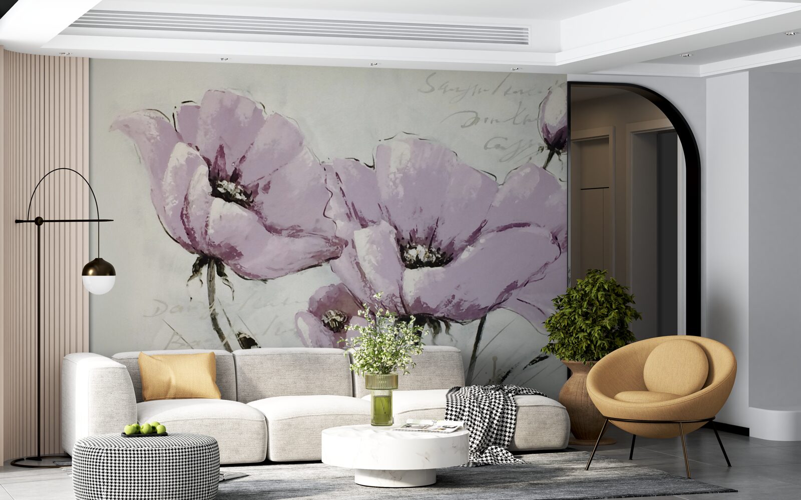 Fotobehang sering zomer klaproos perk