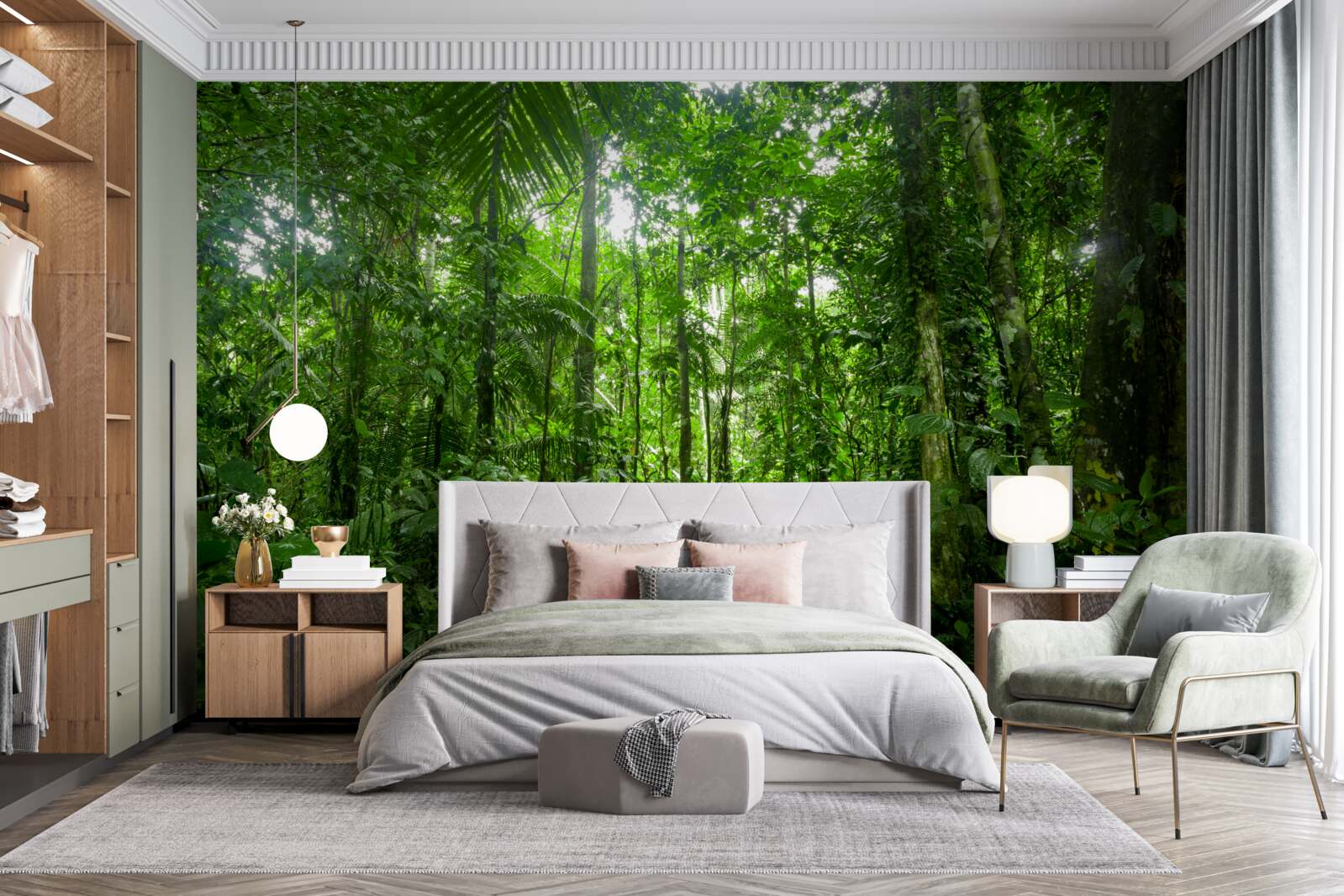 Fotobehang regenwoudlandschap, amazone