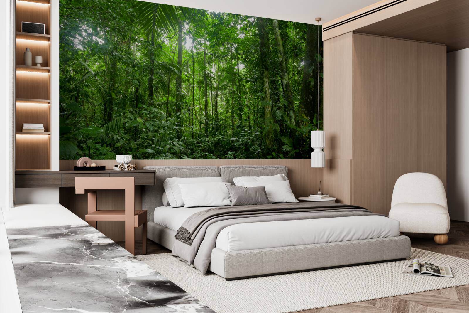 Fotobehang regenwoudlandschap, amazone