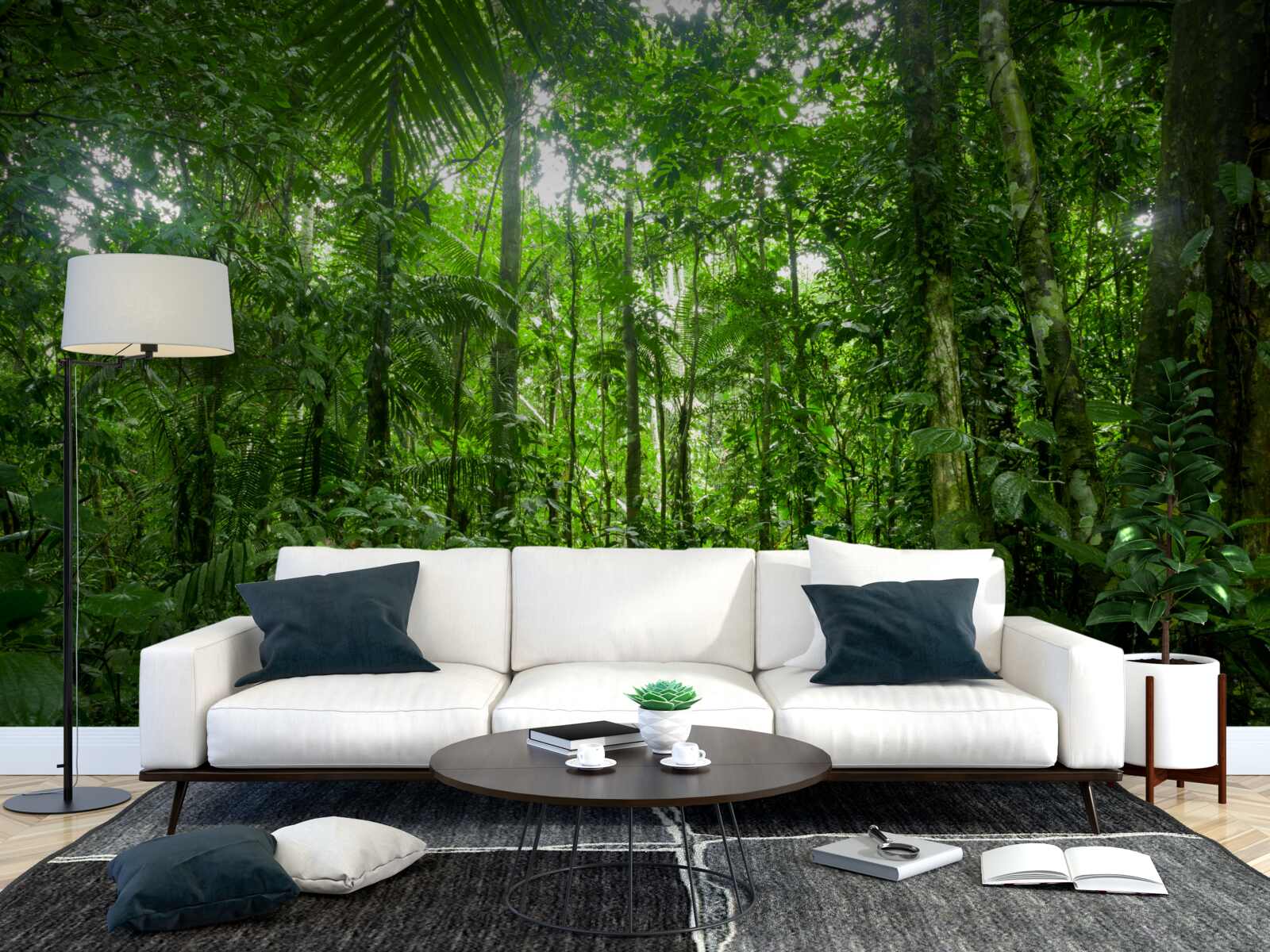 Fotobehang regenwoudlandschap, amazone