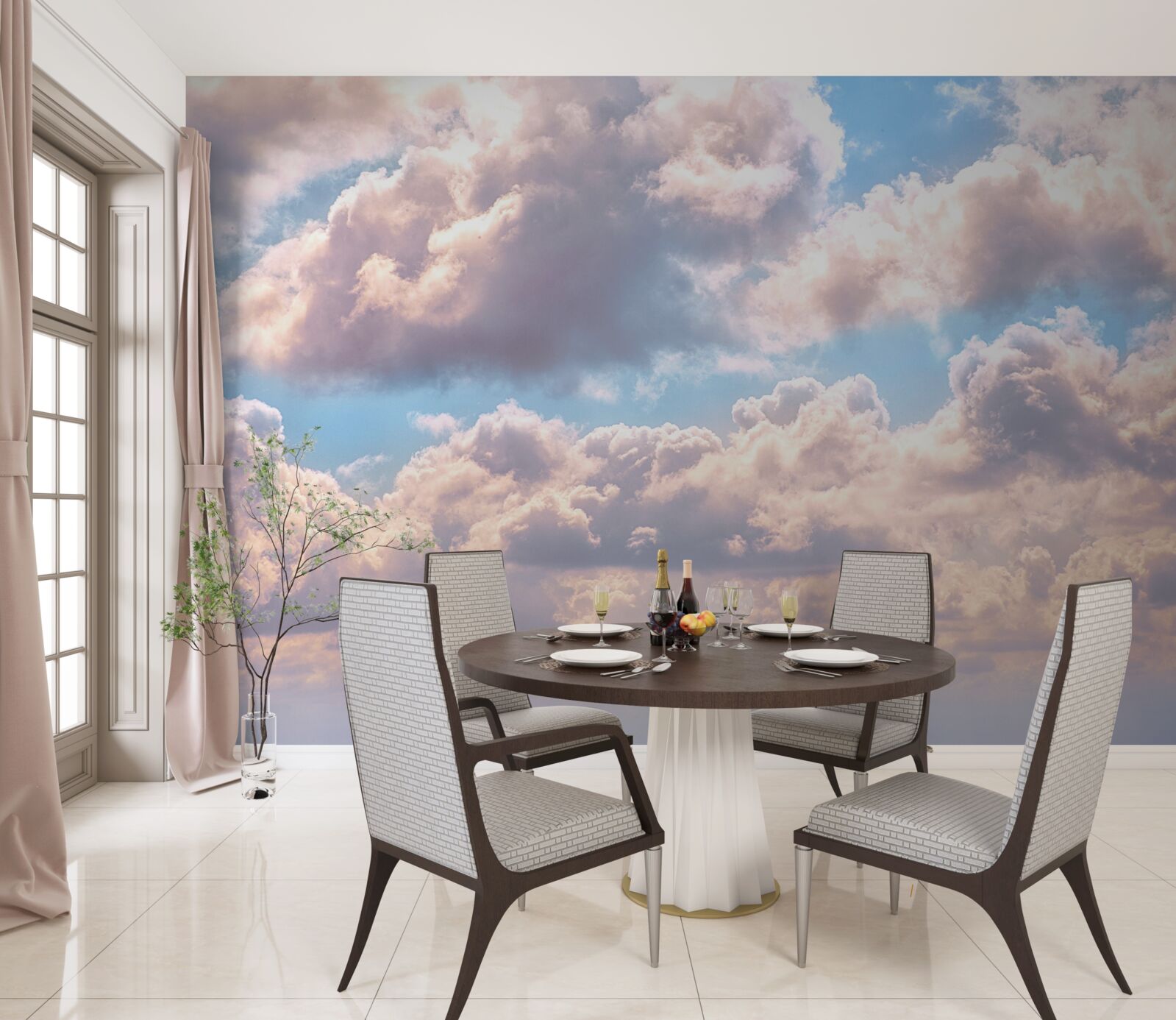 Fotobehang dag, lucht en wolken