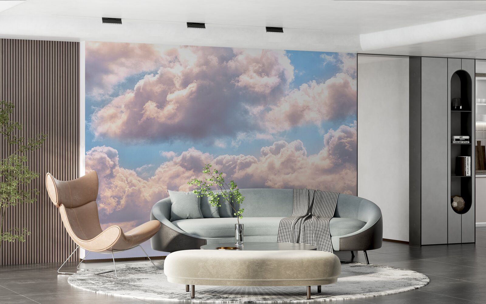 Fotobehang dag, lucht en wolken