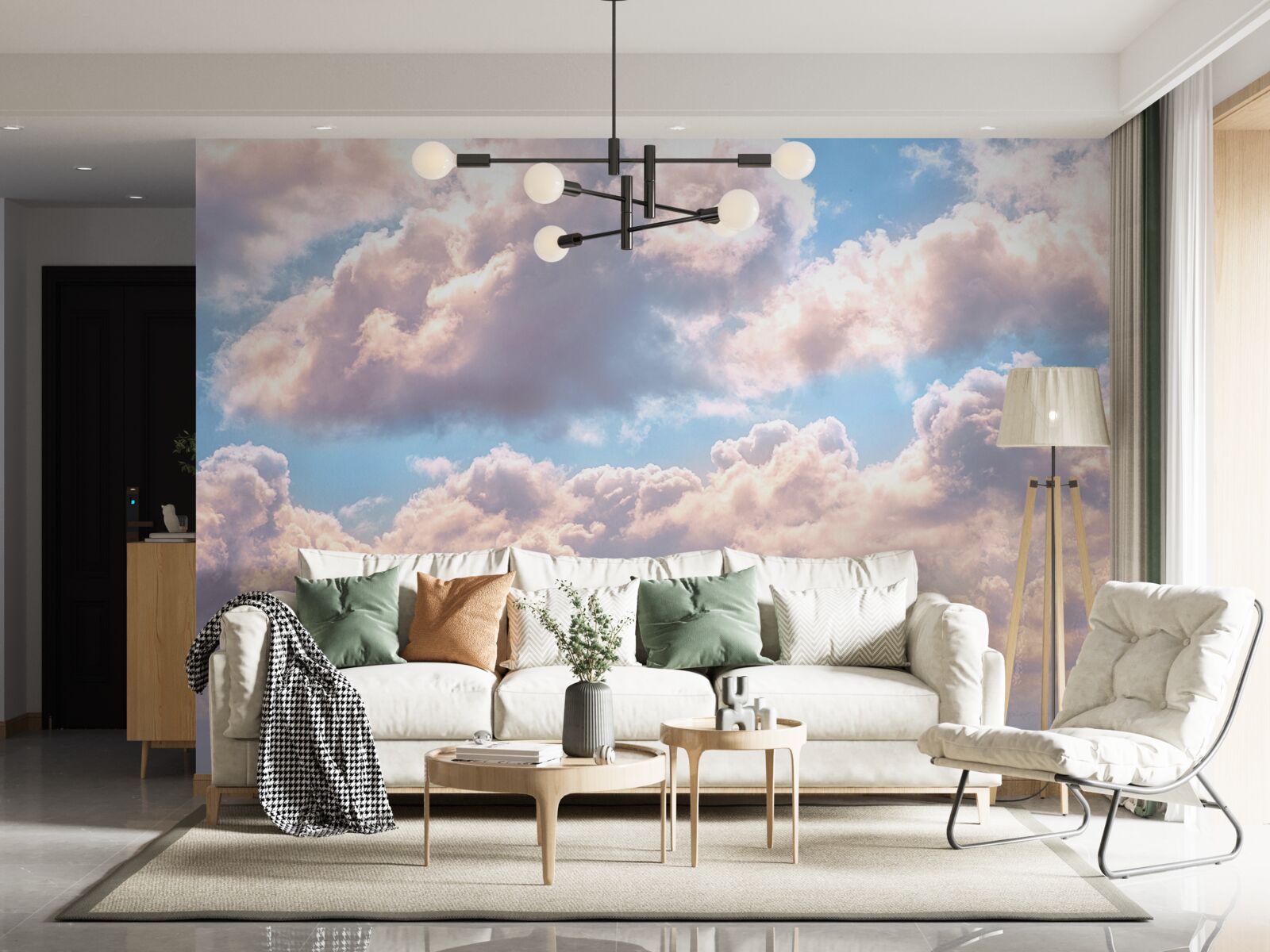 Fotobehang dag, lucht en wolken