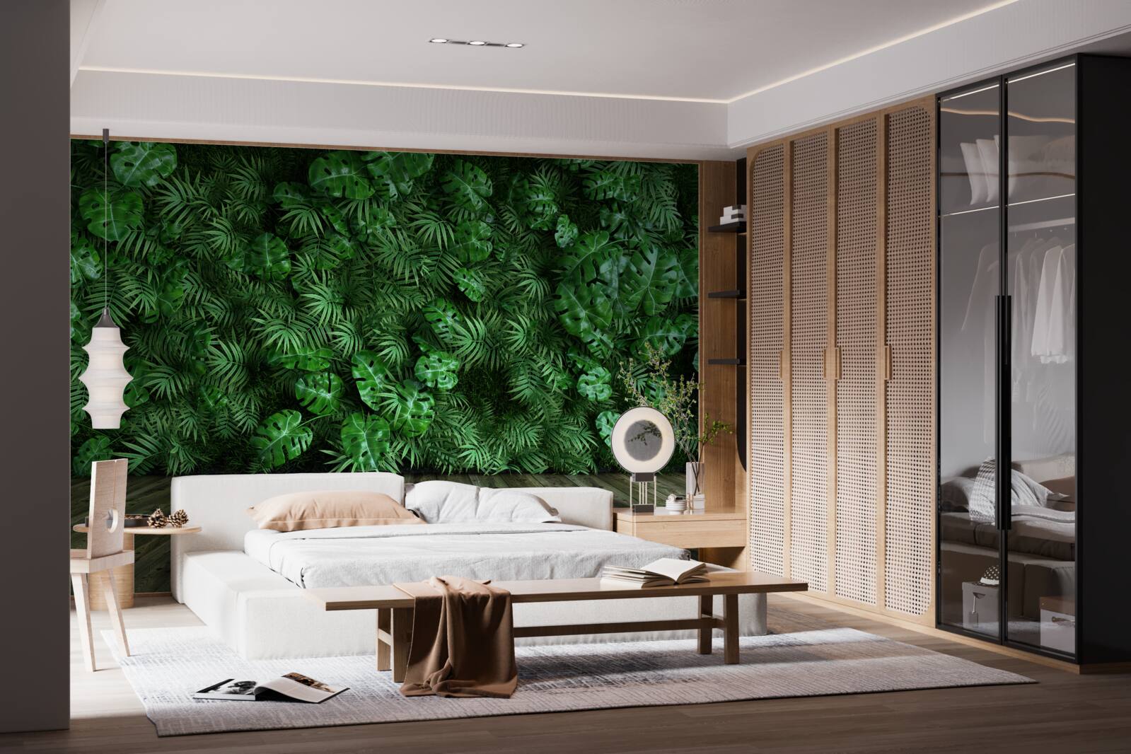 Fotobehang groen, planten en bladeren