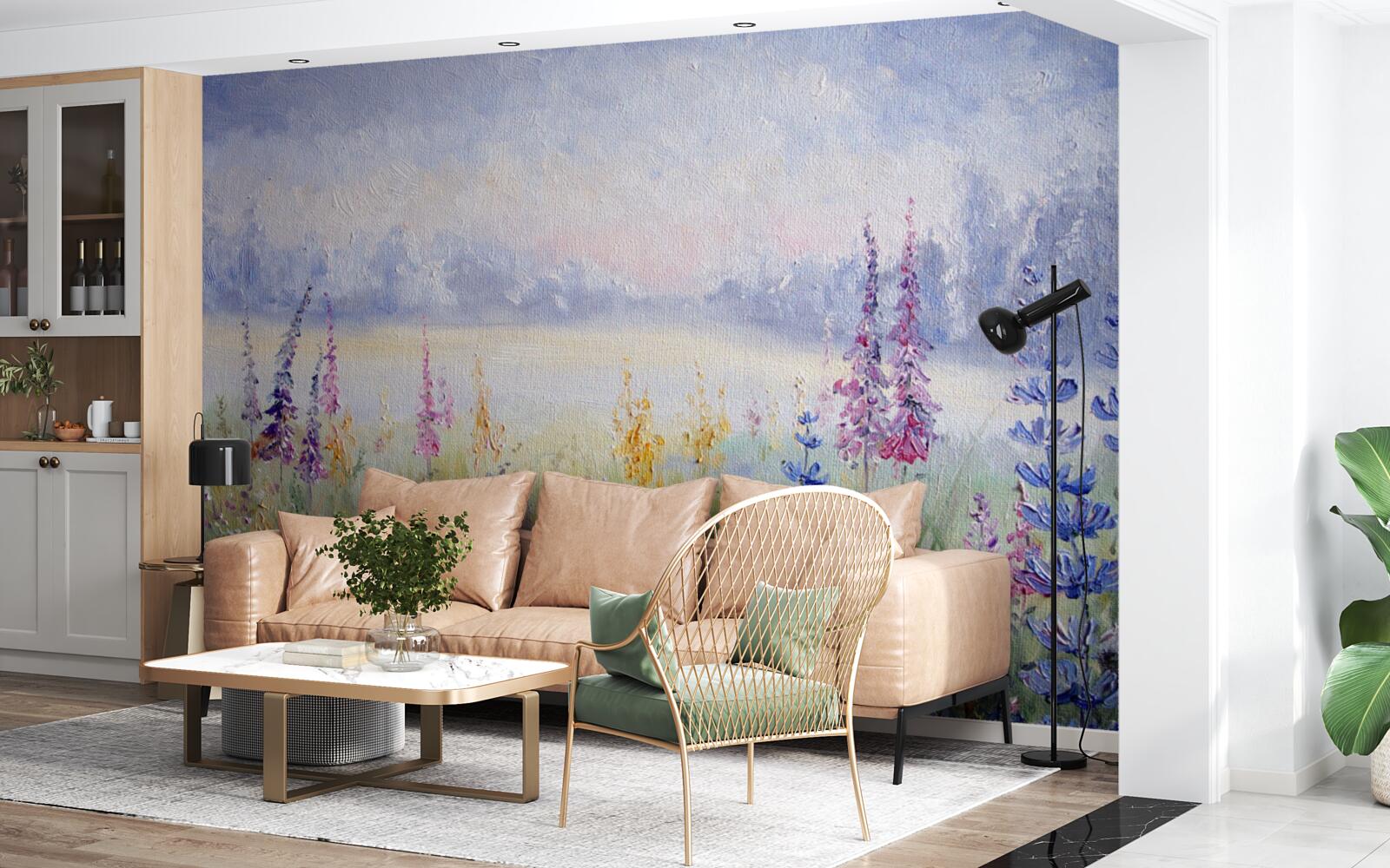 Fotobehang lavendelveld