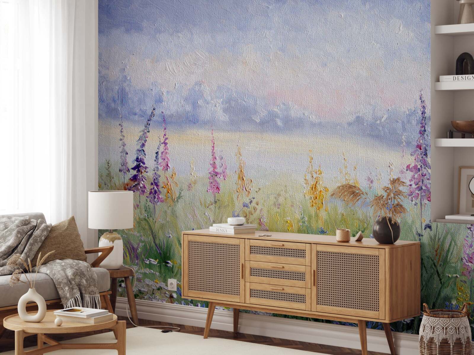 Fotobehang lavendelveld