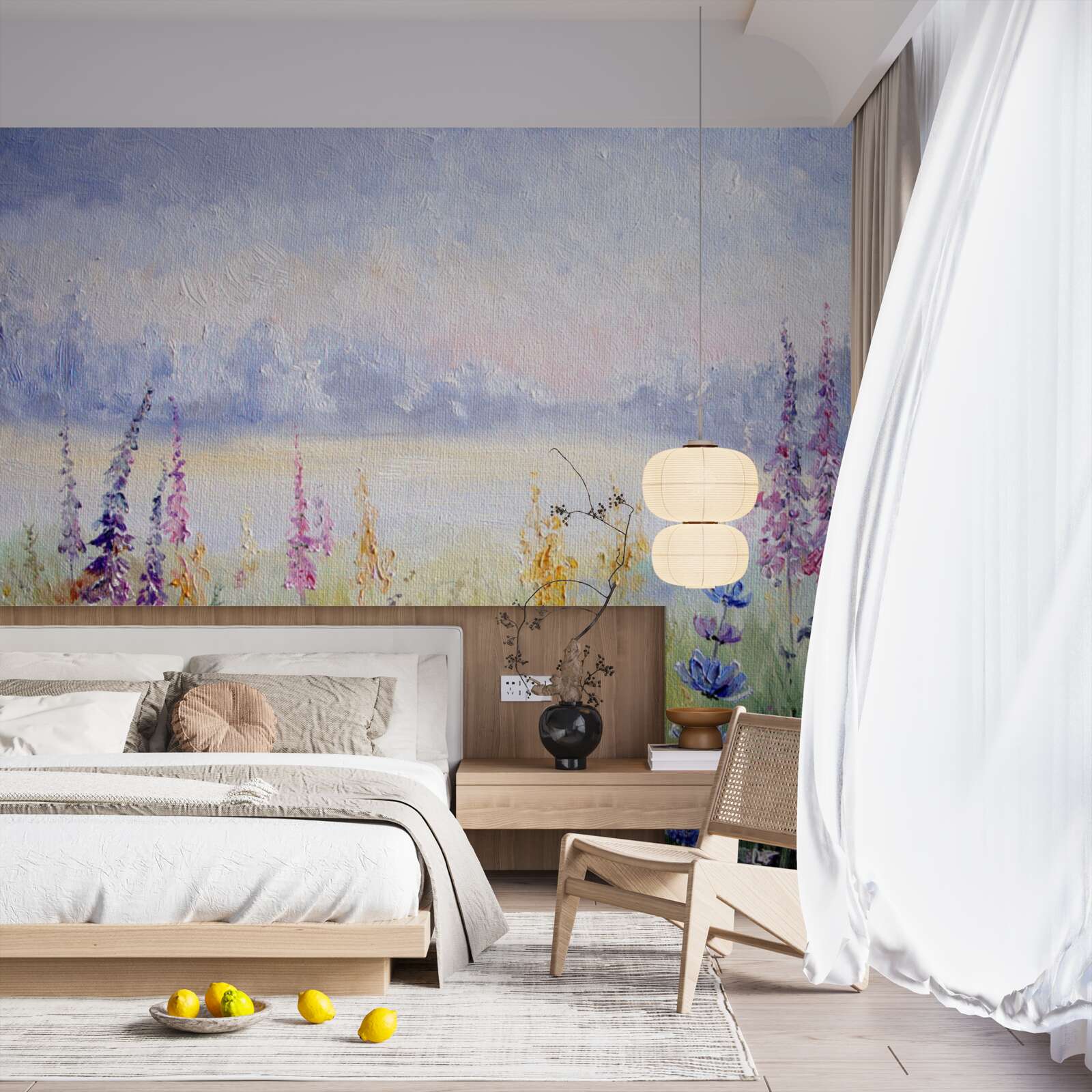 Fotobehang lavendelveld