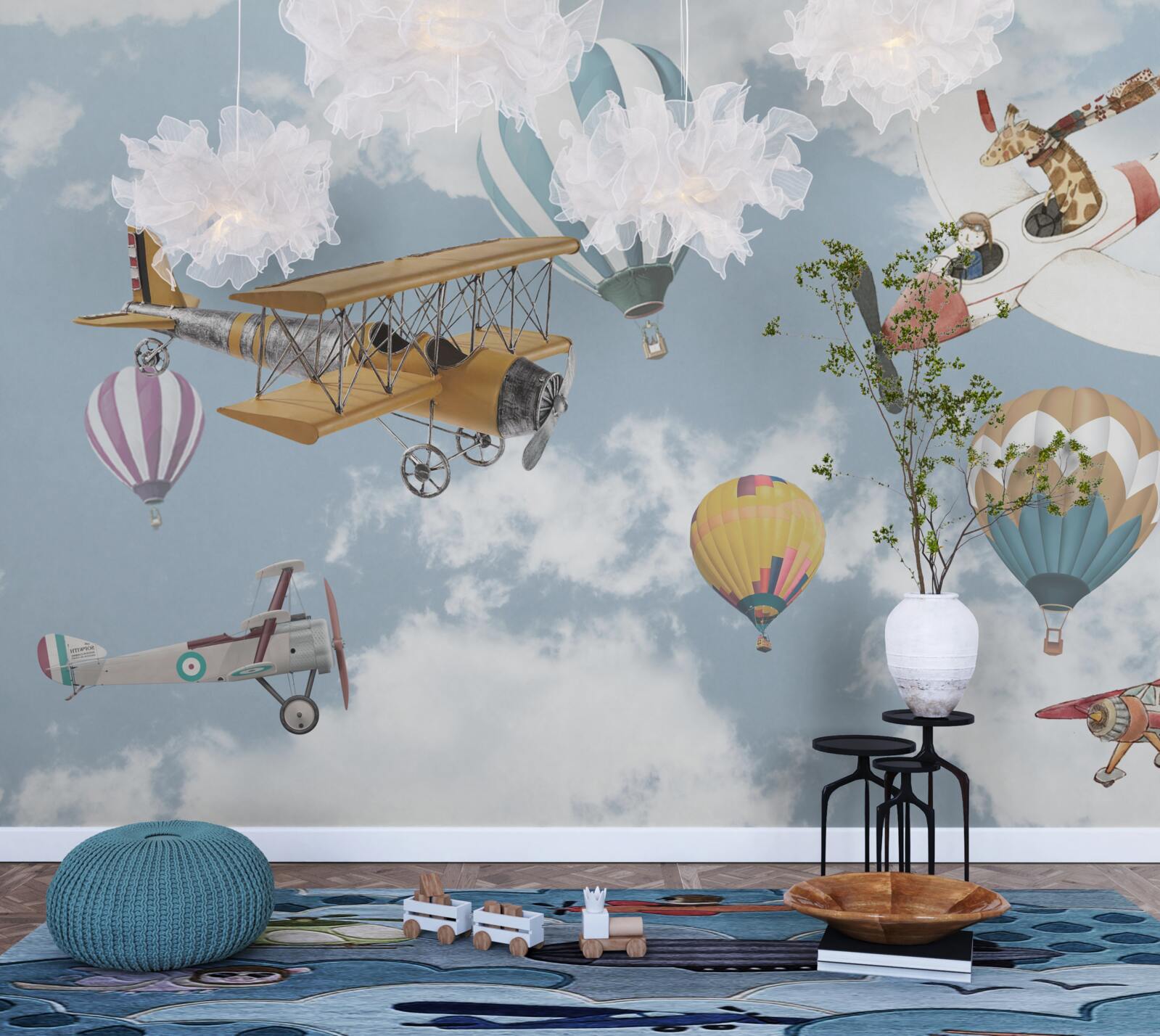 Fotobehang reis met een giraffe