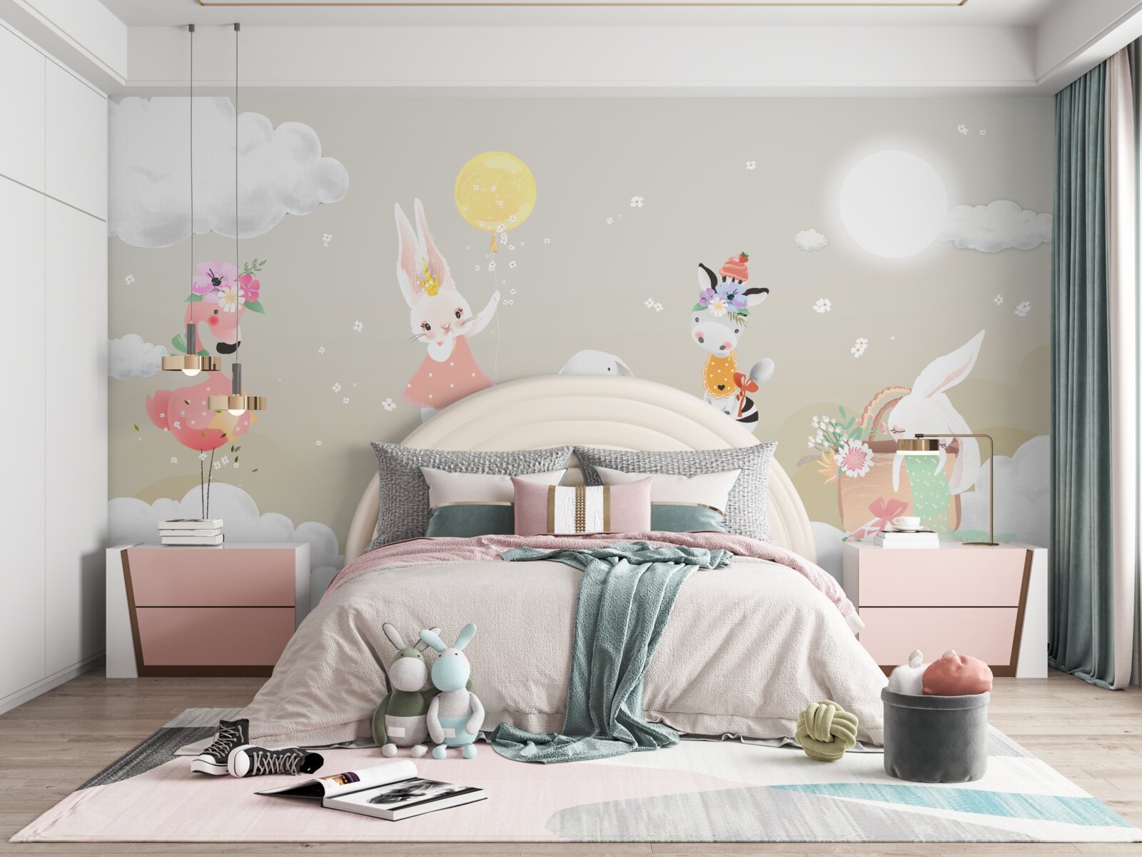 Fotobehang Sneeuwwitte wolken