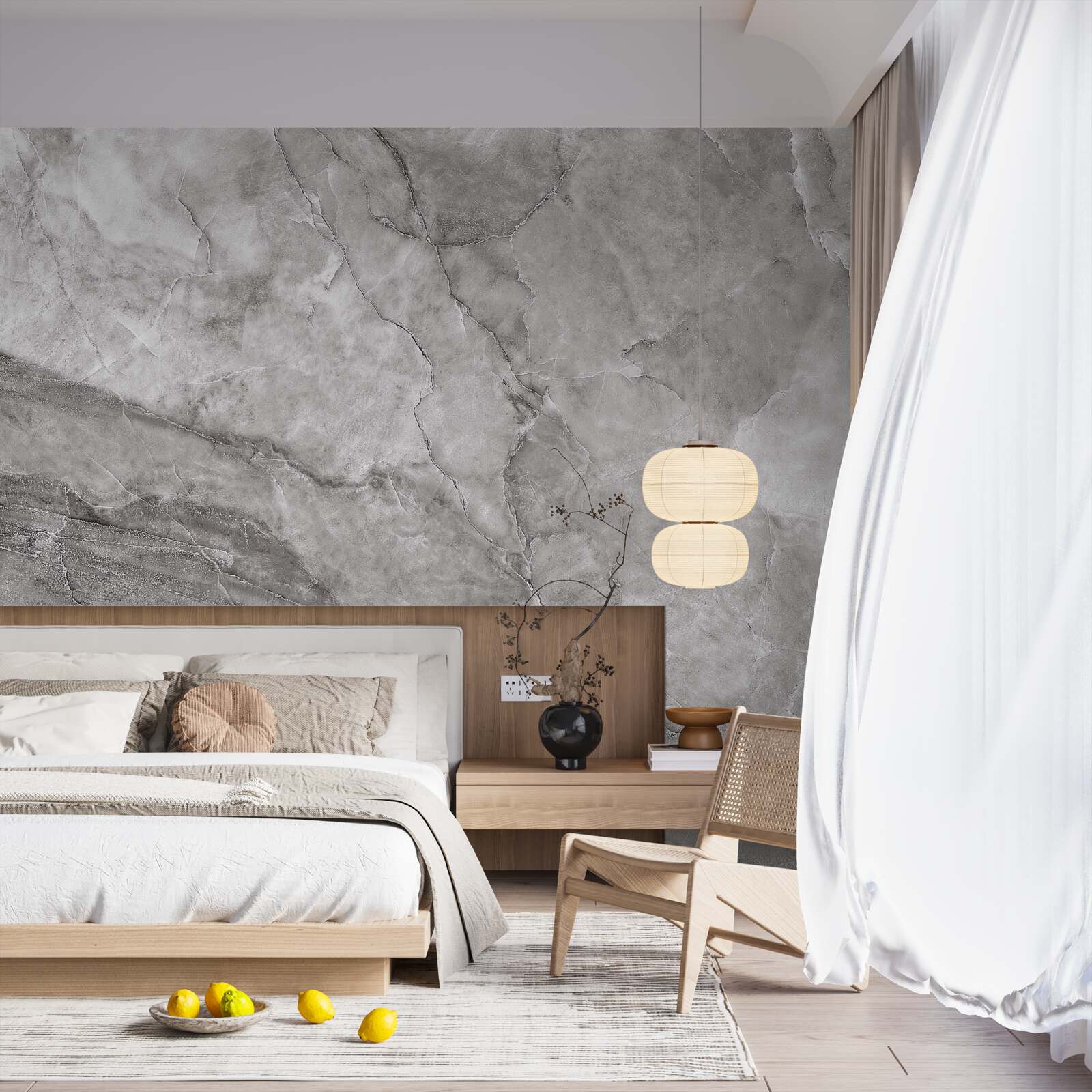 Fotobehang grijs marmer