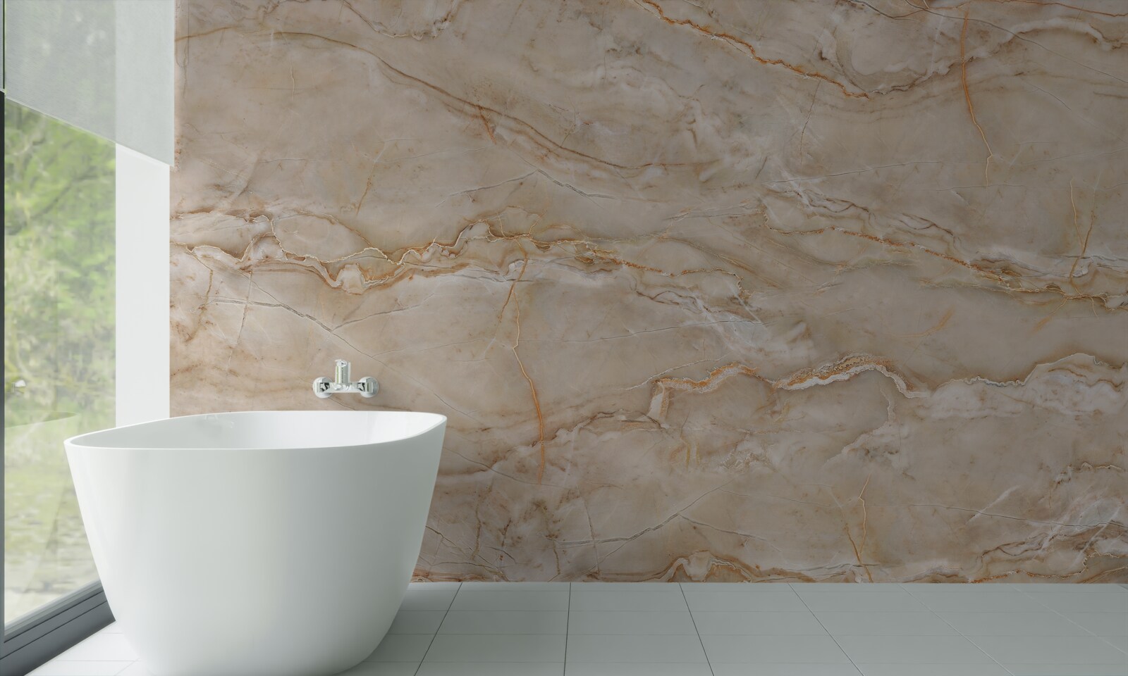 Fotobehang roze marmer