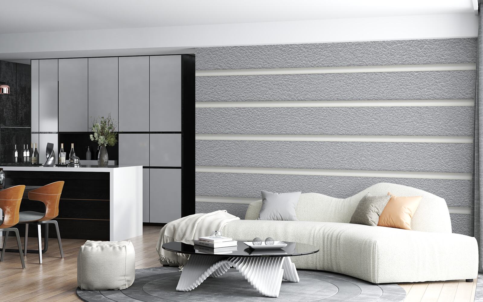 Fotobehang grijze strepen