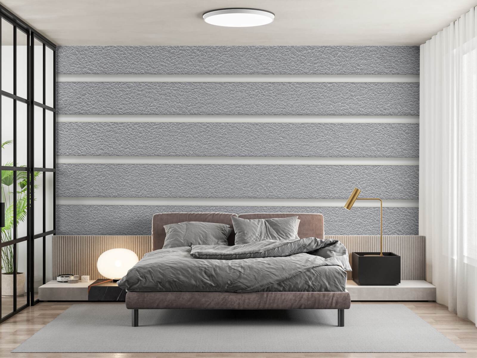 Fotobehang grijze strepen