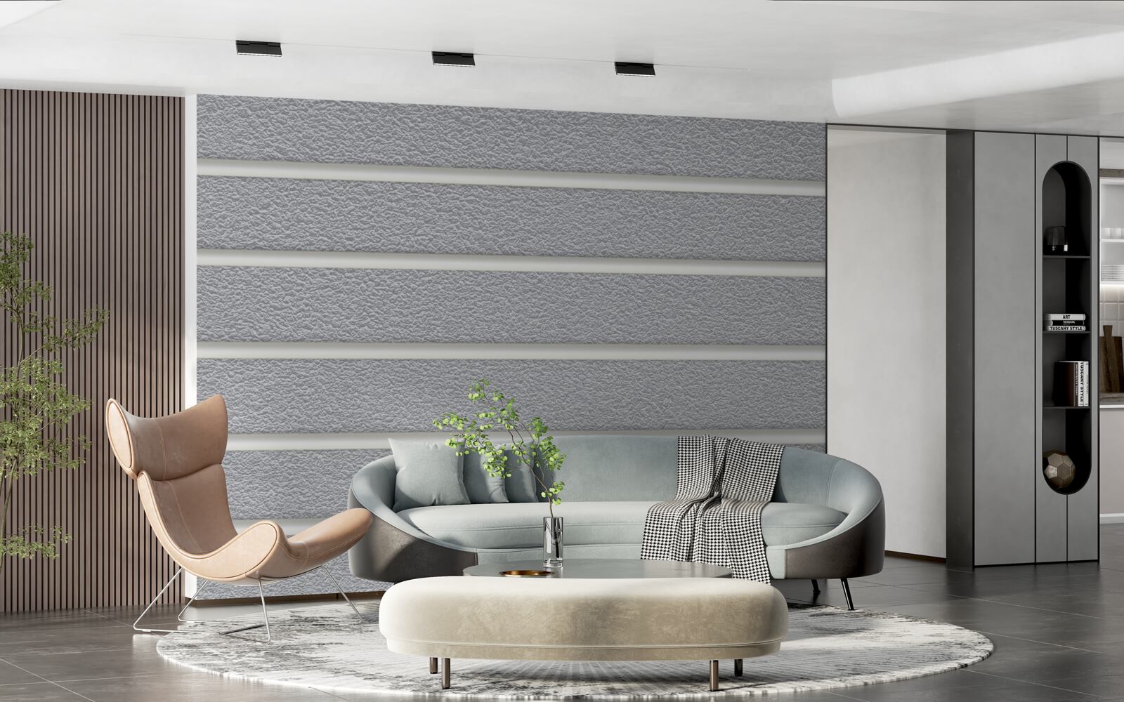 Fotobehang grijze strepen