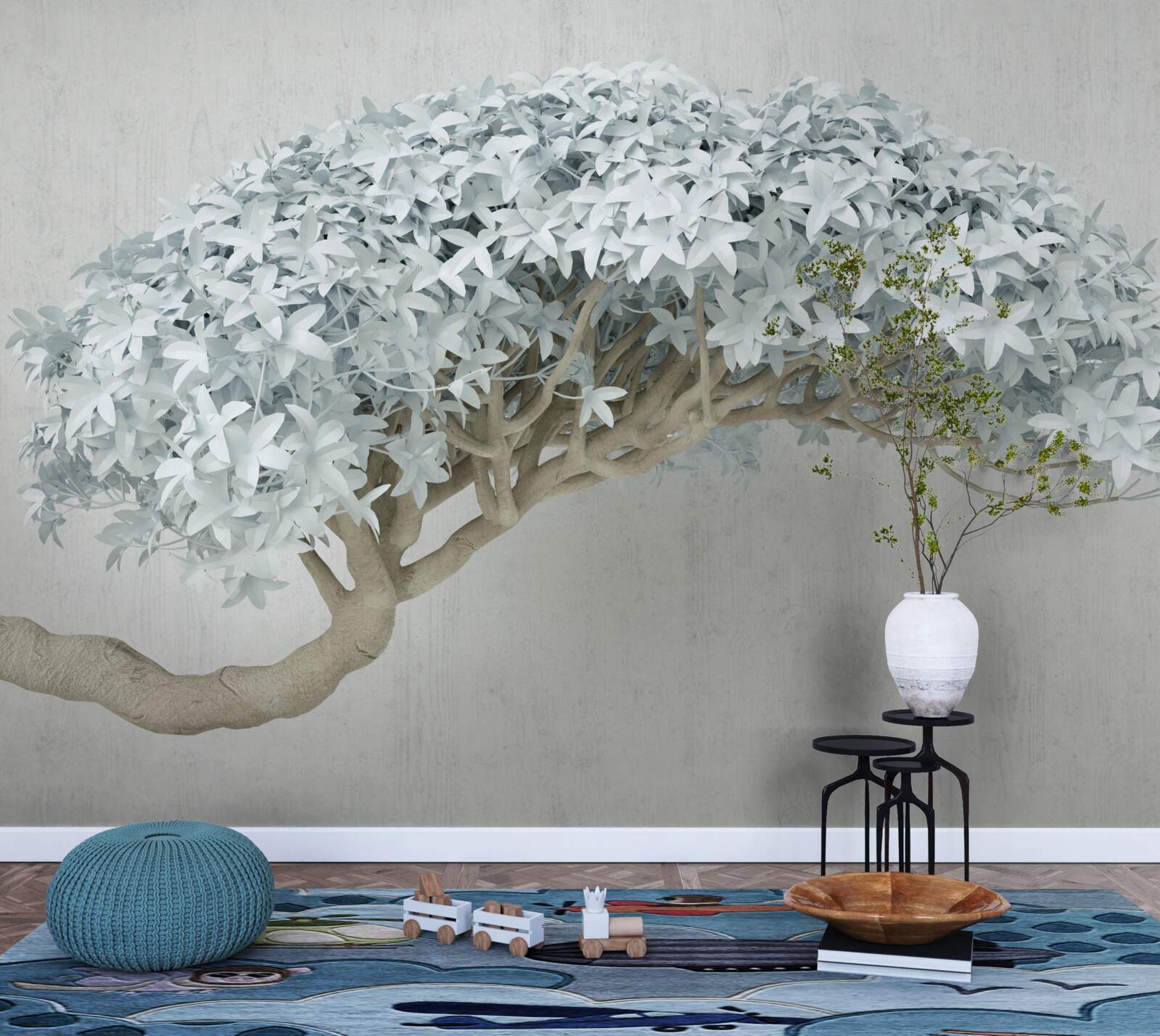 Fotobehang bloeiende tak