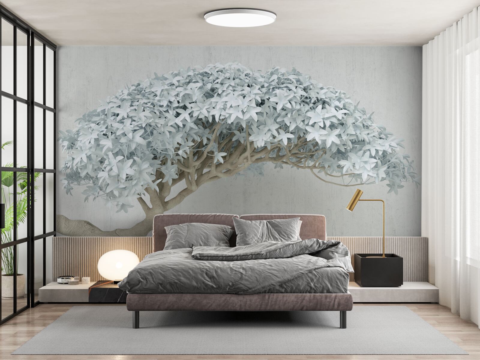 Fotobehang bloeiende tak