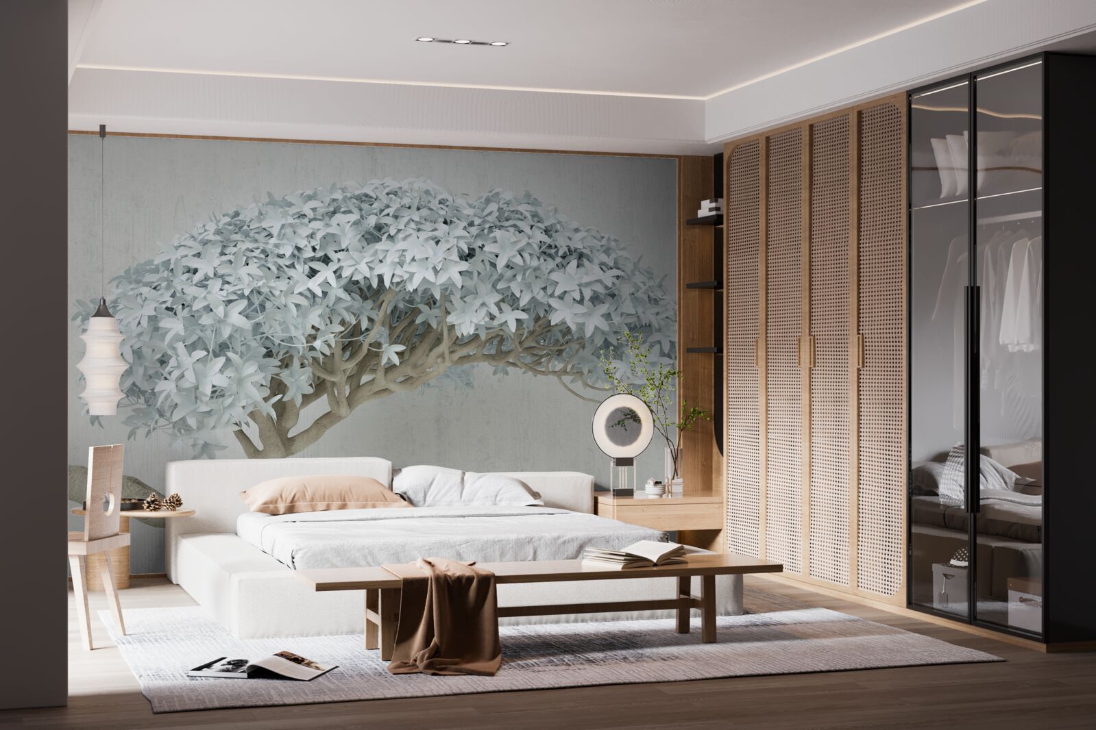 Fotobehang bloeiende tak