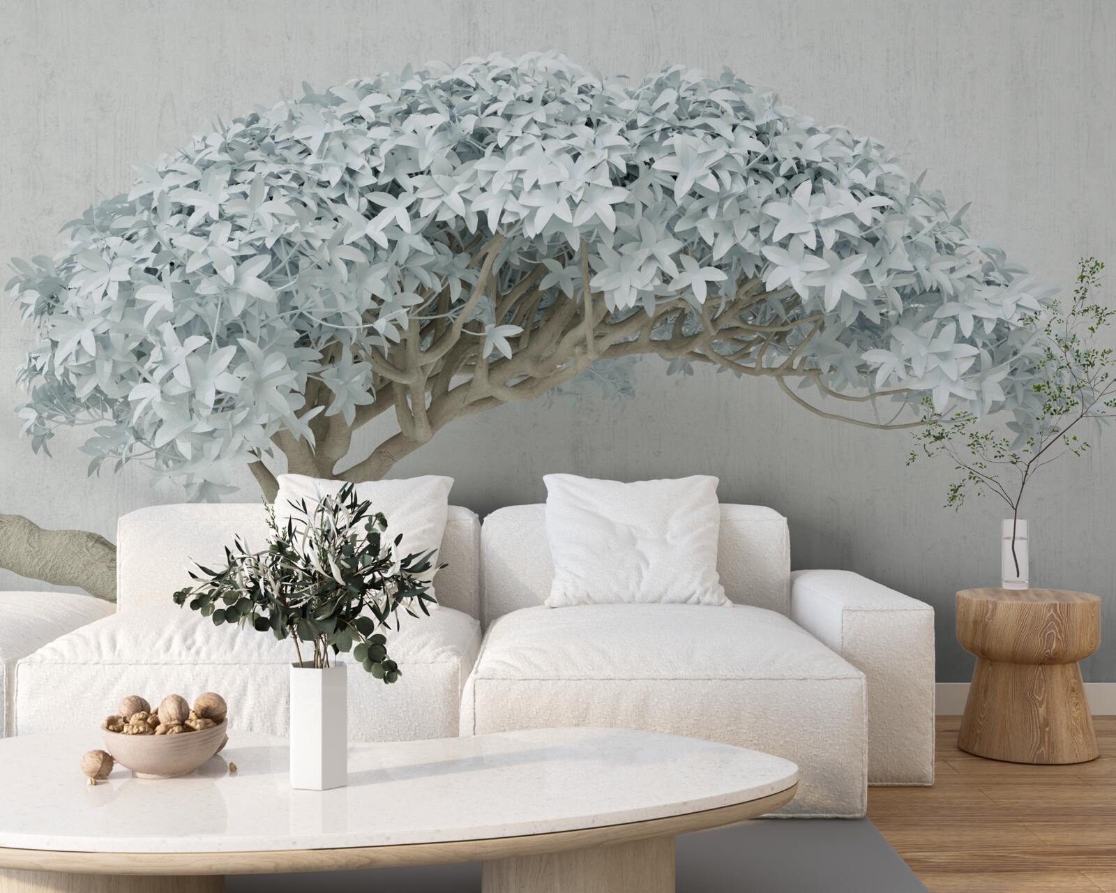 Fotobehang bloeiende tak