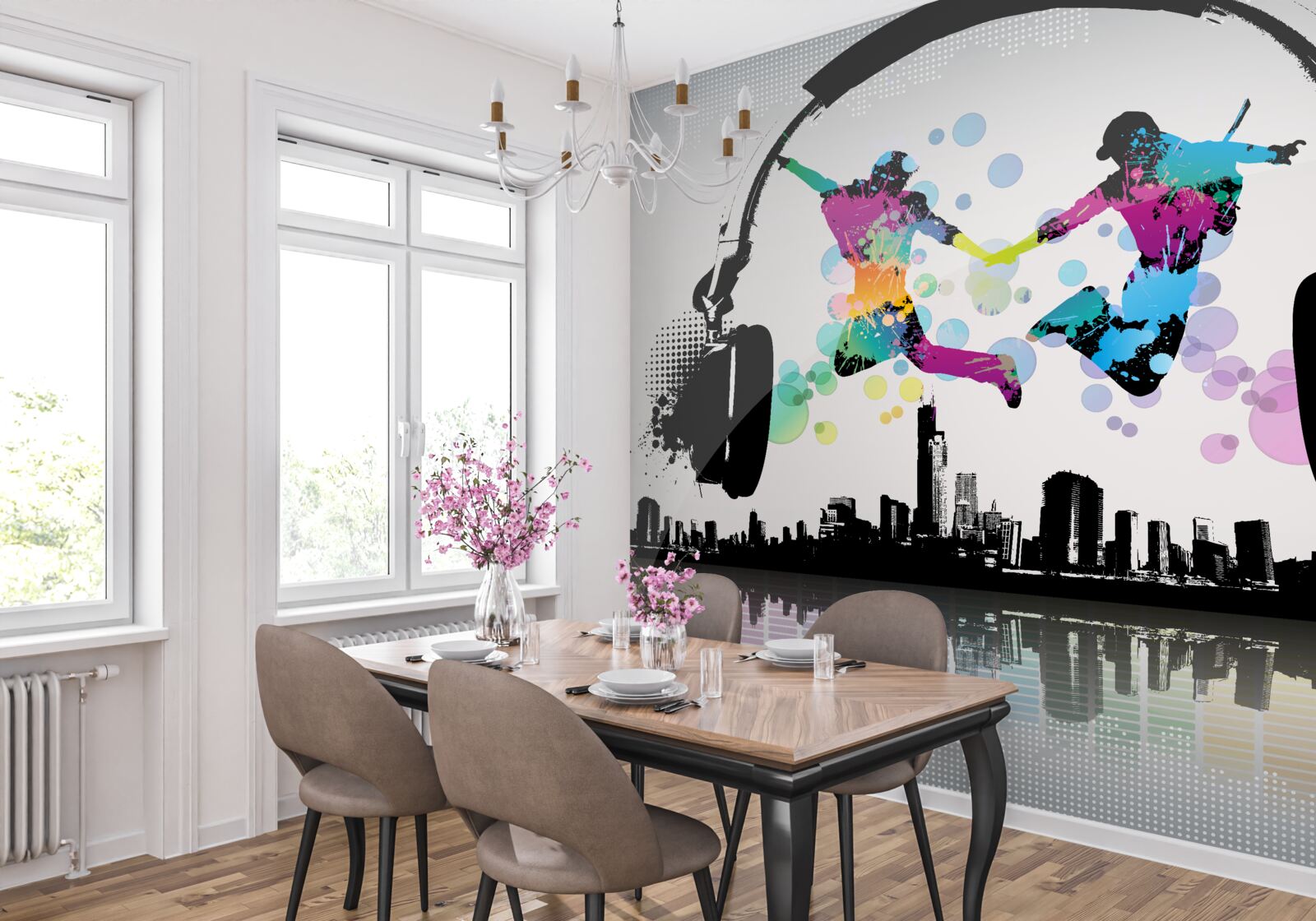 Fotobehang afstemmen