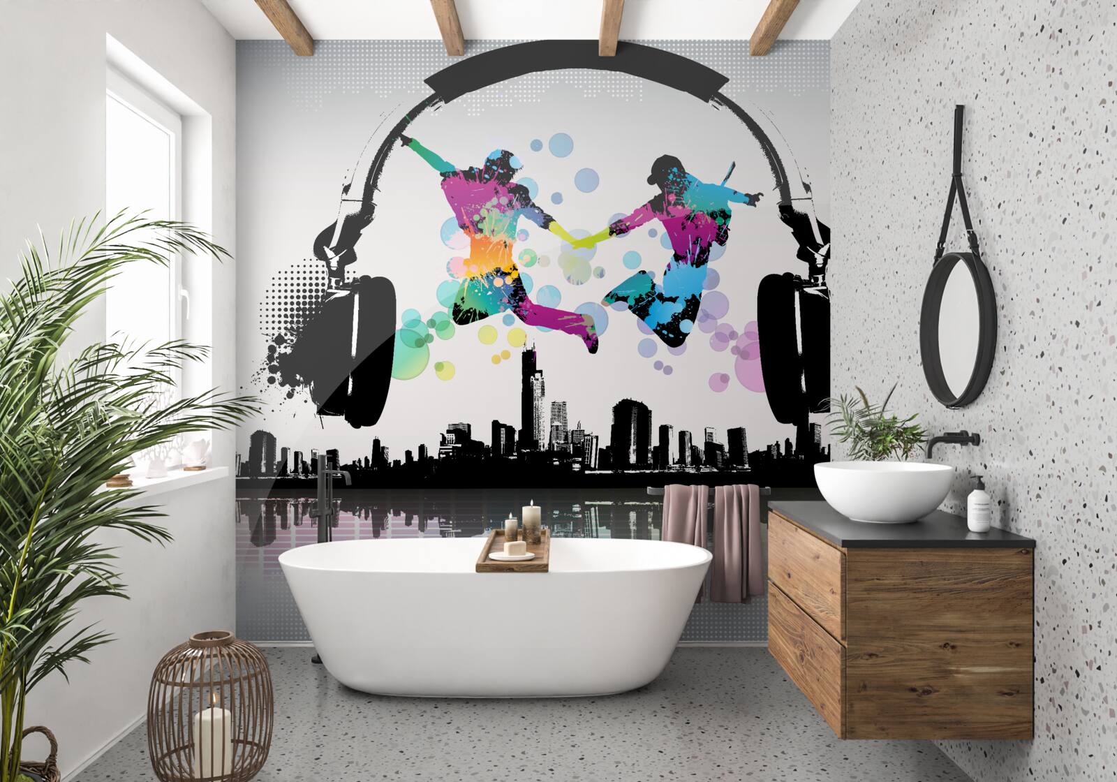 Fotobehang afstemmen