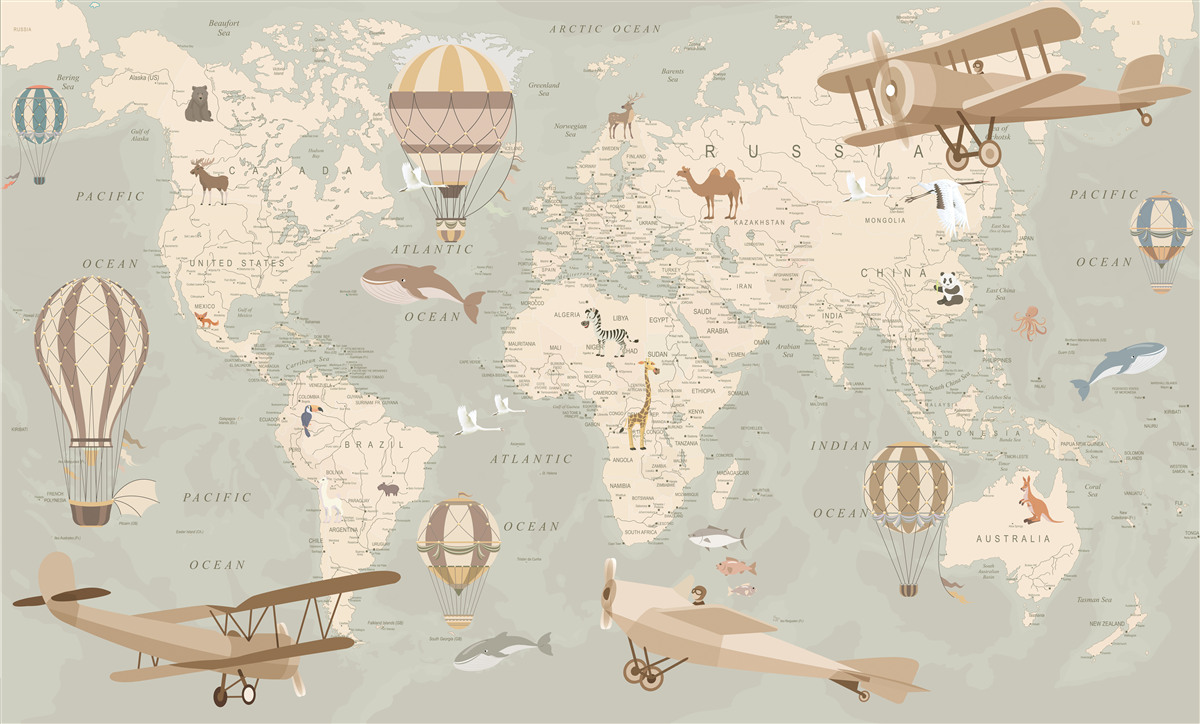 Fotobehang gids voor miniatuurverkenners