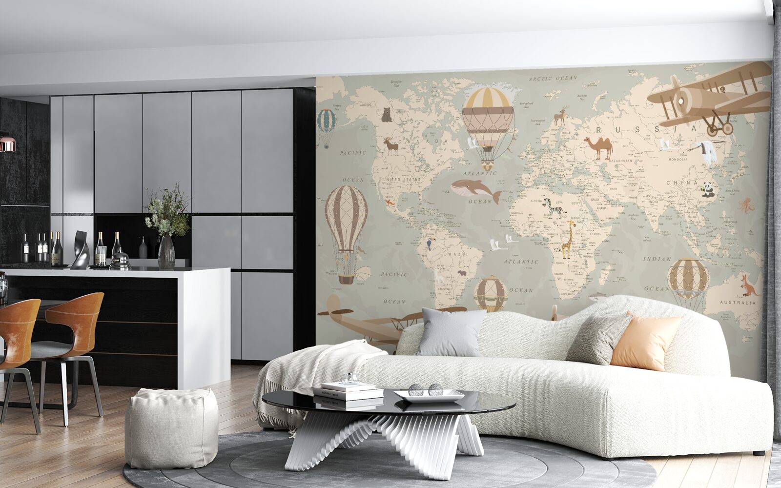 Fotobehang gids voor miniatuurverkenners