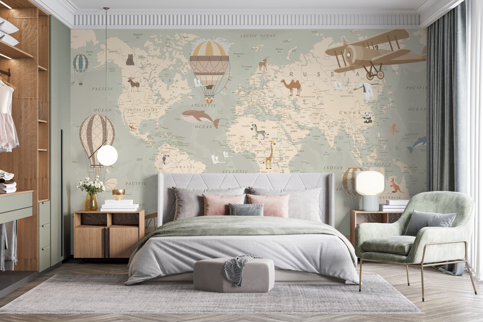 Fotobehang gids voor miniatuurverkenners