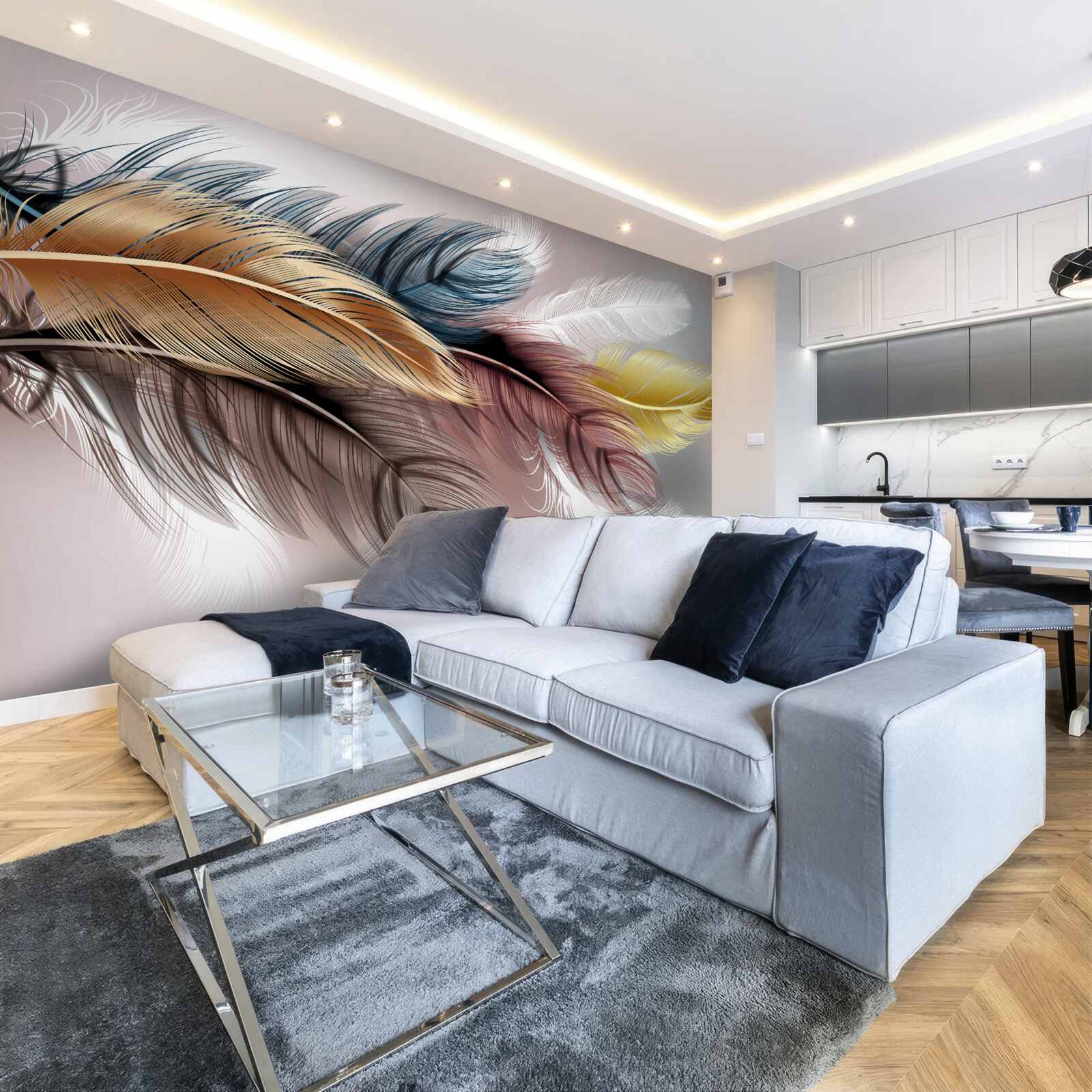 Fotobehang potlood en binnenwerk