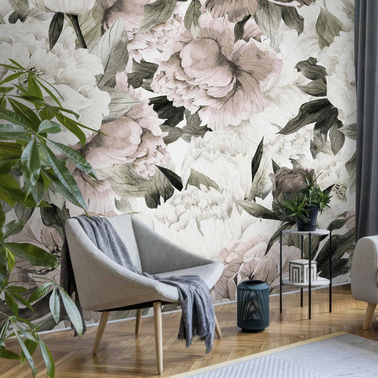 Fotobehang knop, flora en pellet