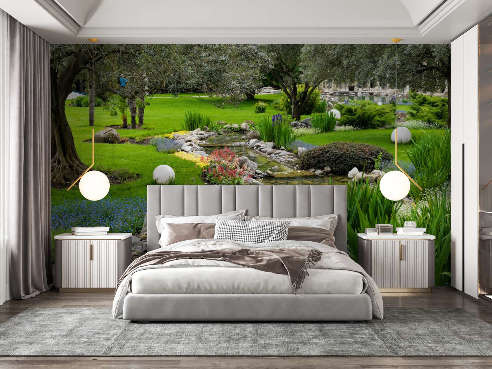 Fotobehang de Japanse tuin is als een oase