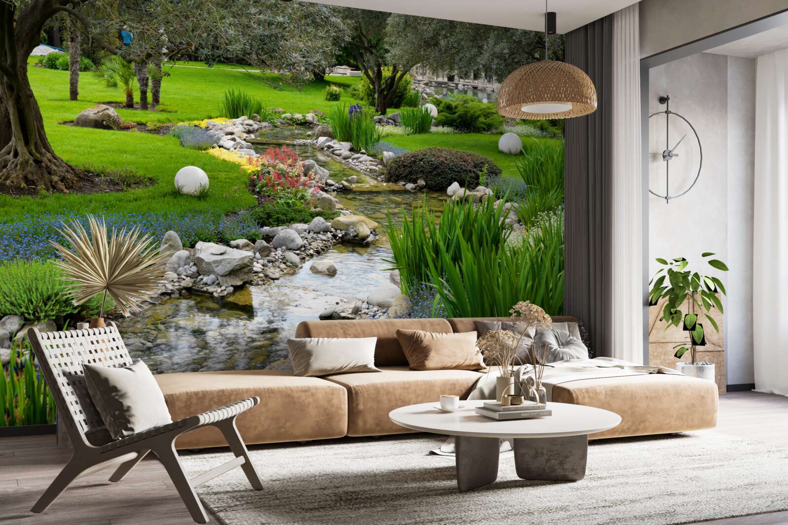 Fotobehang de Japanse tuin is als een oase