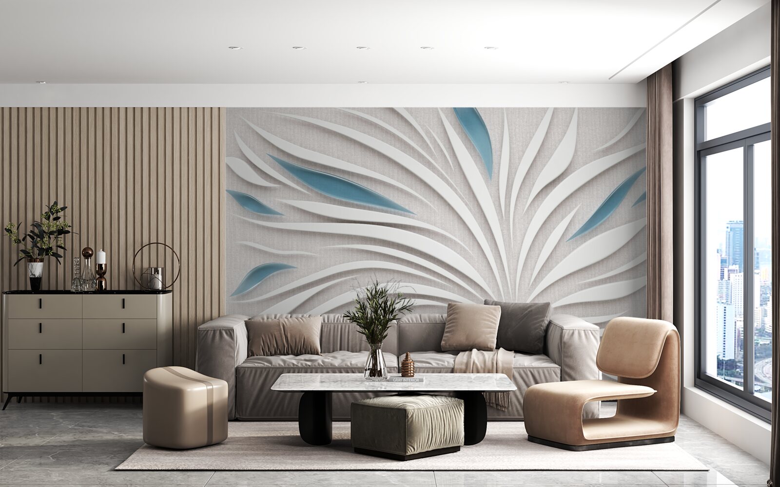 Minimalisme fotobehang