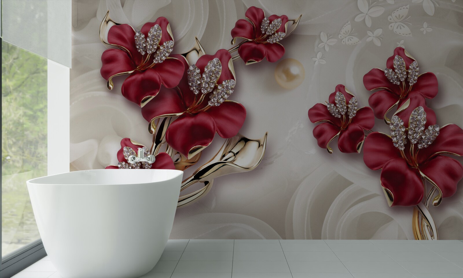 Fotobehang plantenpaar