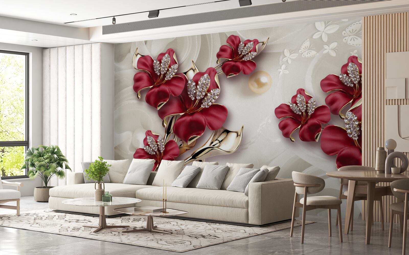 Fotobehang plantenpaar