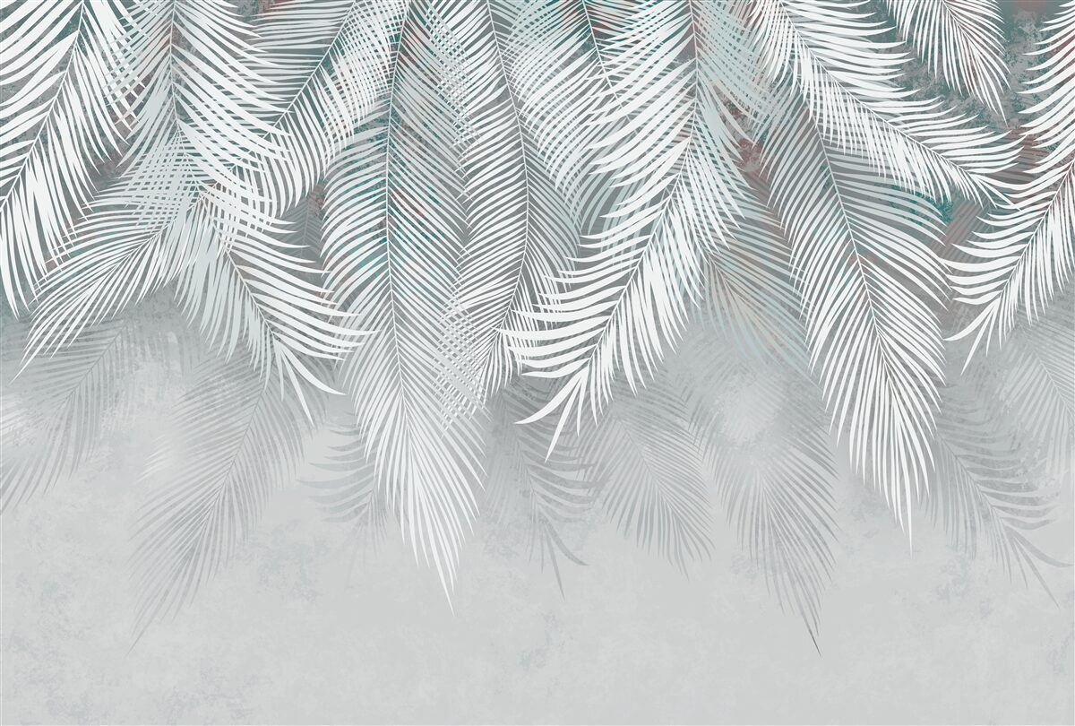 Fotobehang muntbladeren