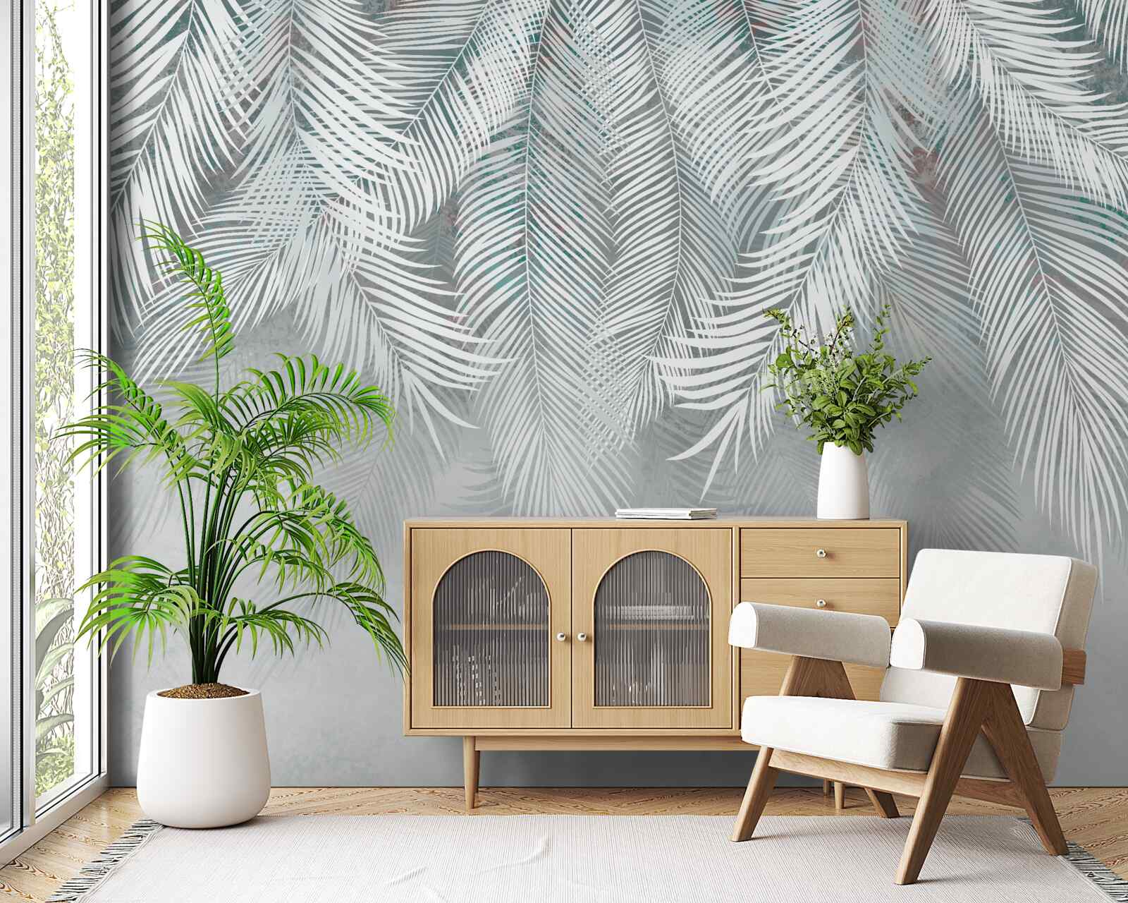 Fotobehang muntbladeren