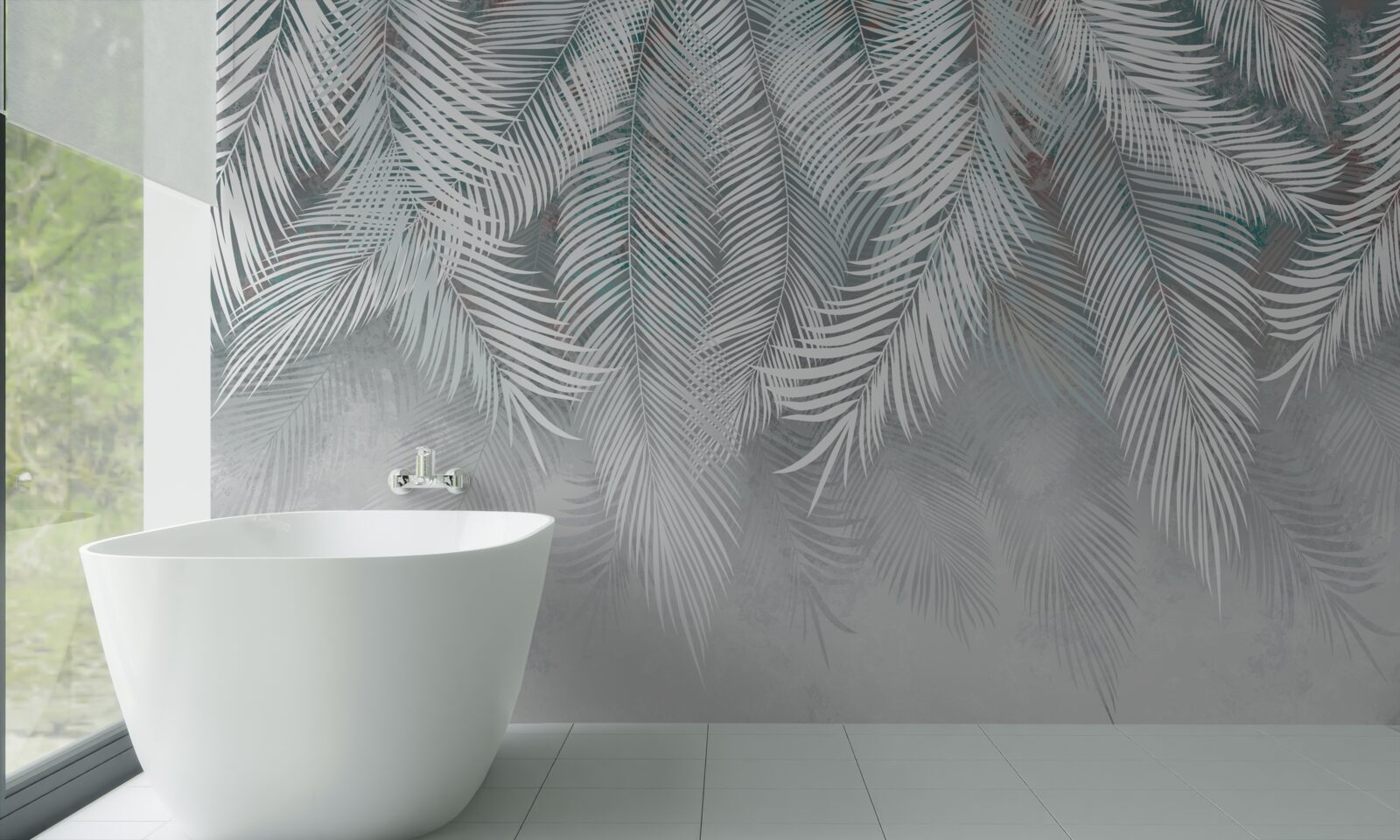 Fotobehang muntbladeren