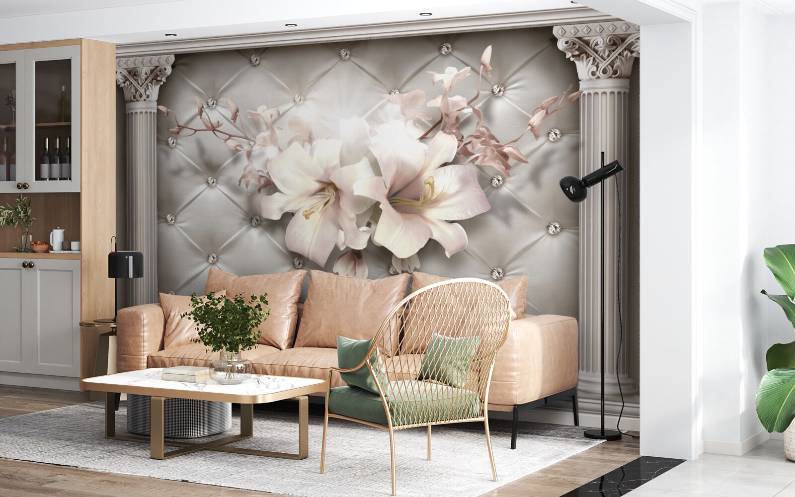 Fotobehang De muren zijn versierd met lyle