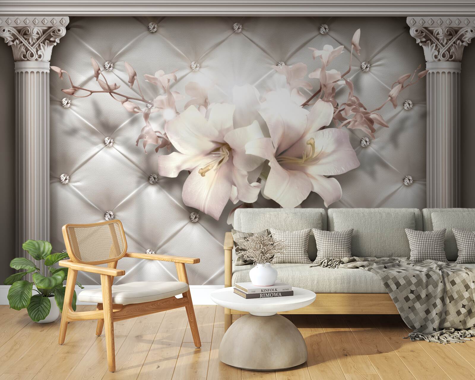 Fotobehang De muren zijn versierd met lyle