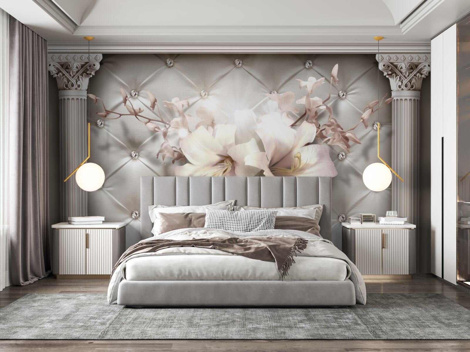 Fotobehang De muren zijn versierd met lyle