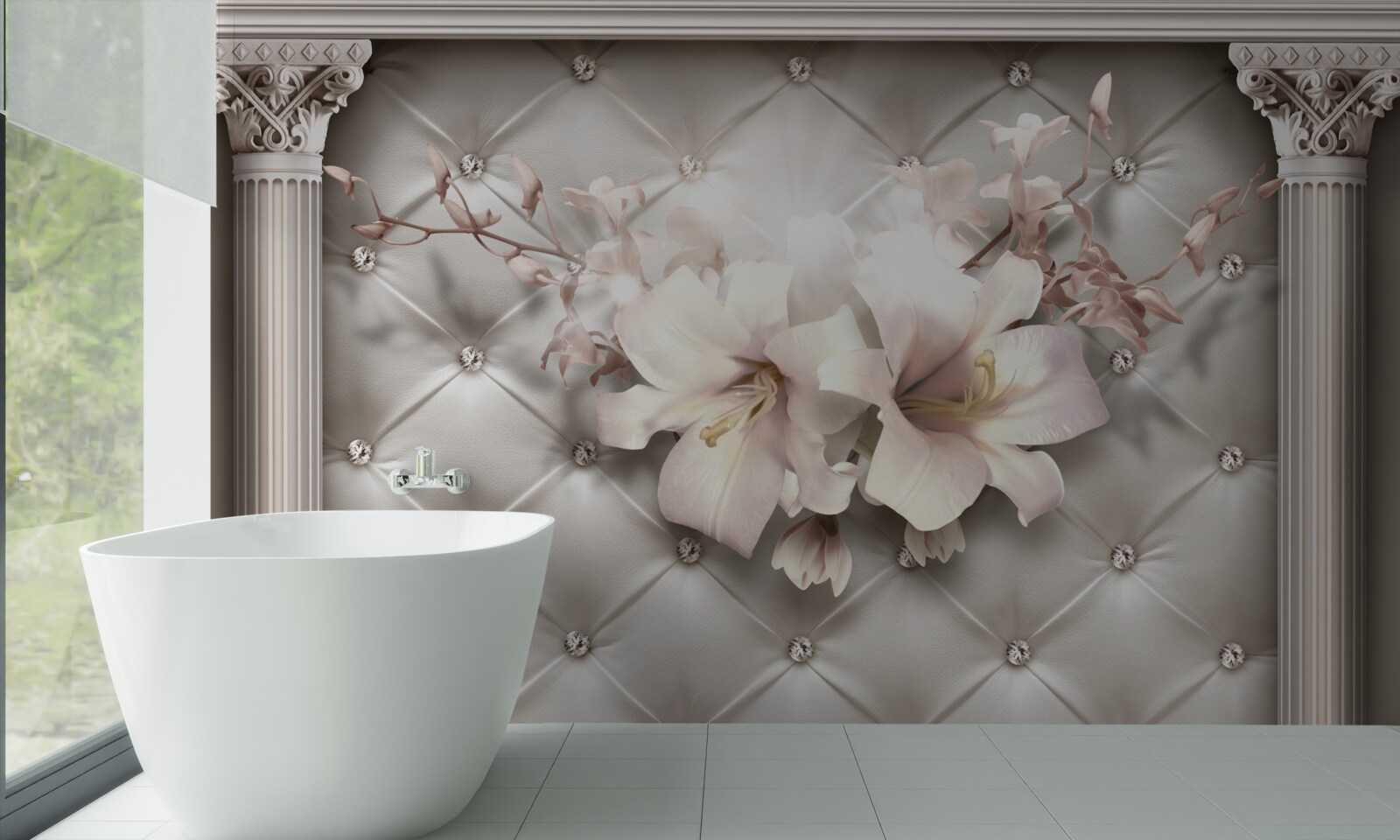 Fotobehang De muren zijn versierd met lyle