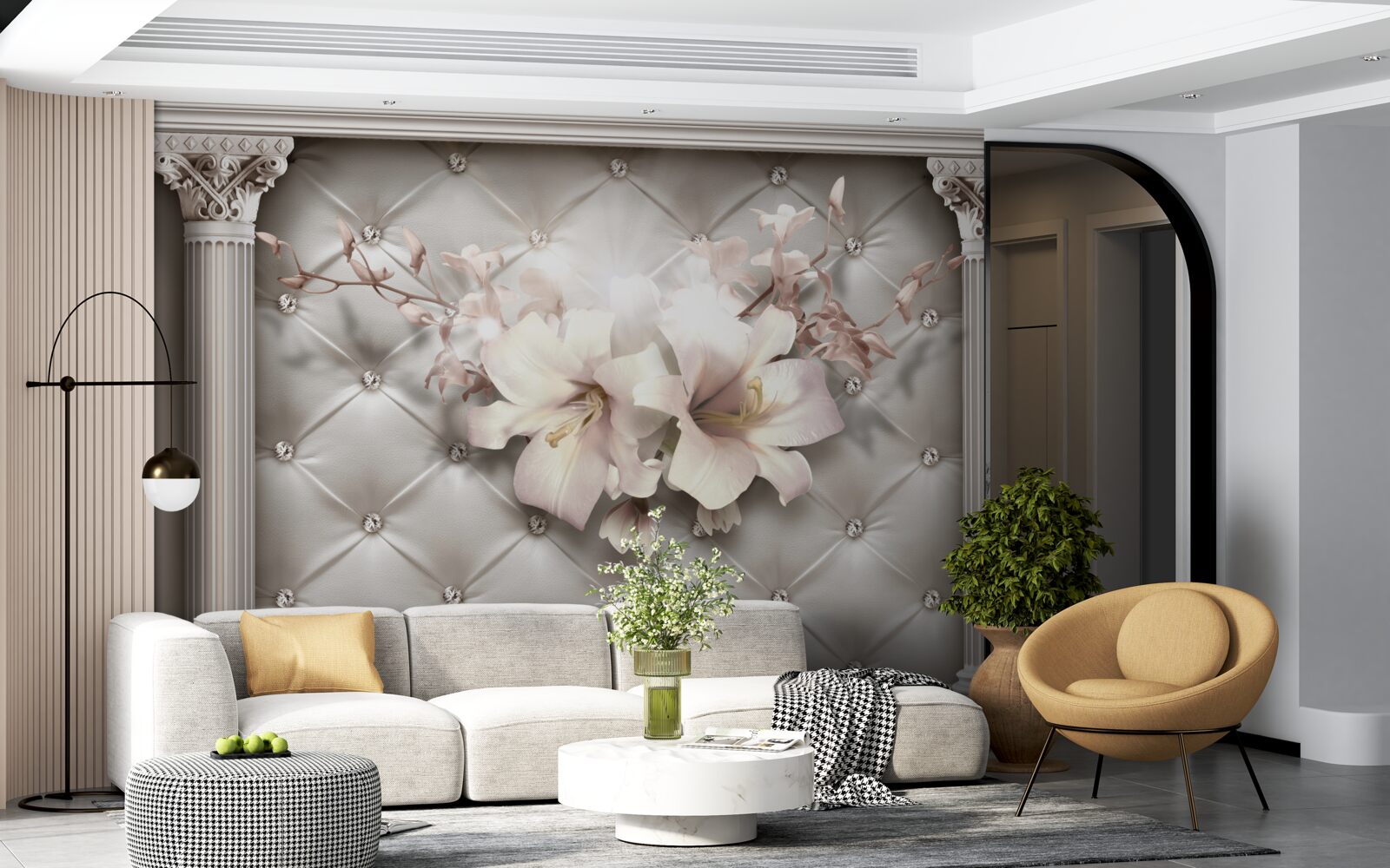 Fotobehang De muren zijn versierd met lyle