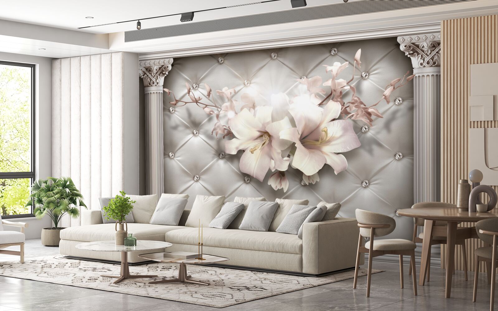 Fotobehang De muren zijn versierd met lyle