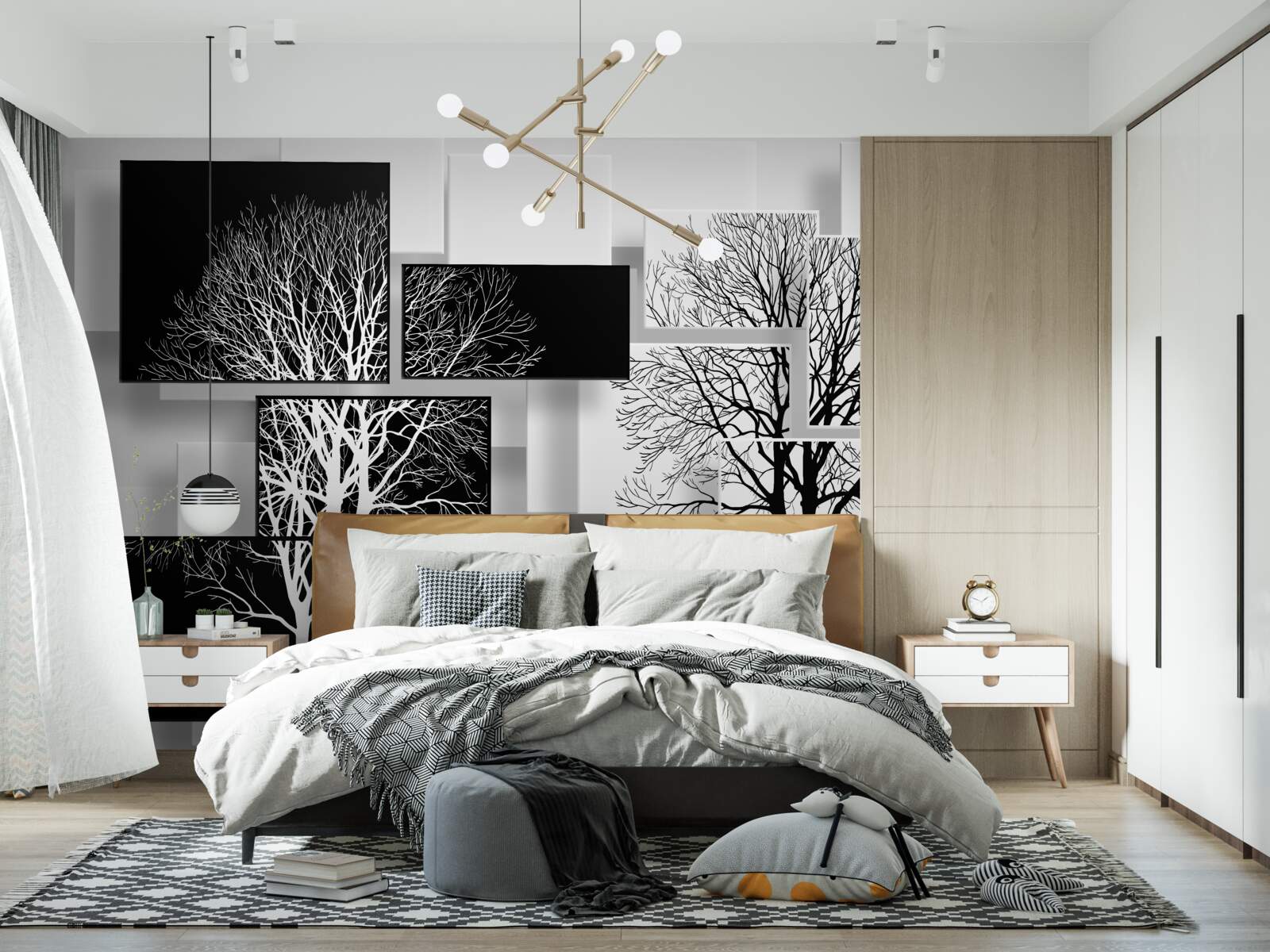 Fotobehang bomen van onze tijd