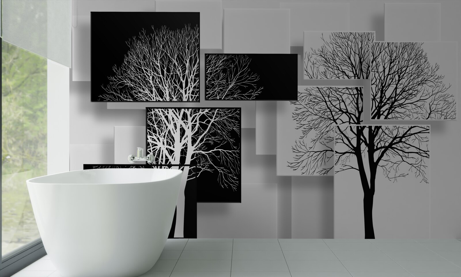 Fotobehang bomen van onze tijd