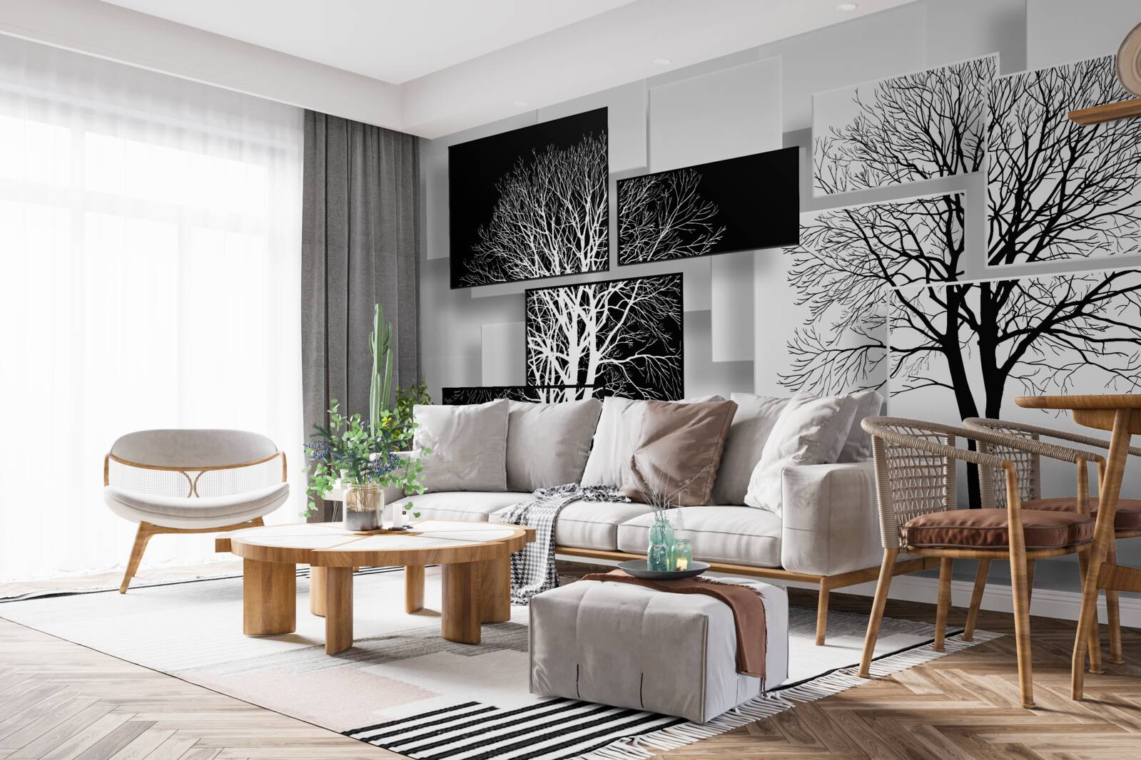 Fotobehang bomen van onze tijd