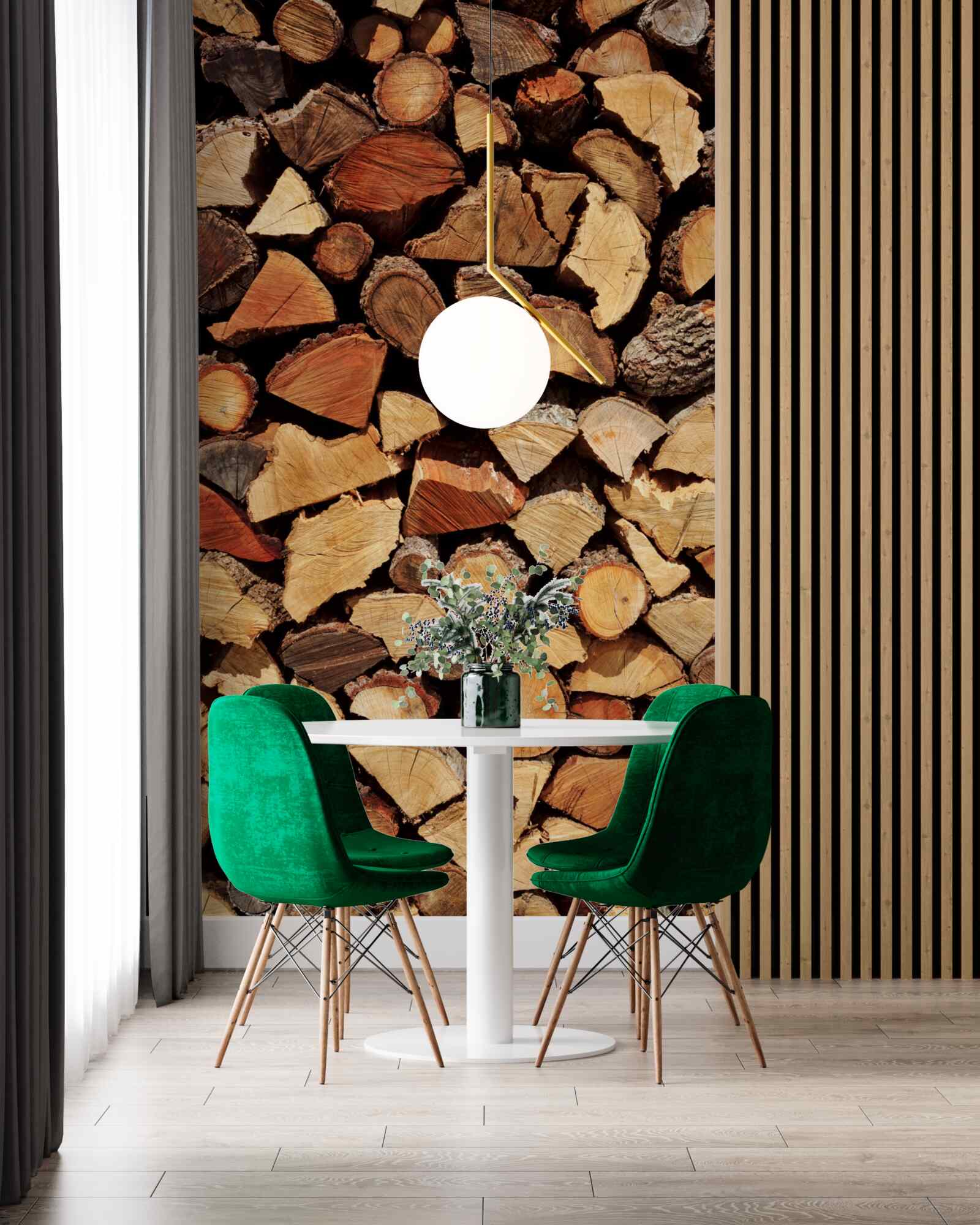 Fotobehang boeken over bosproducten