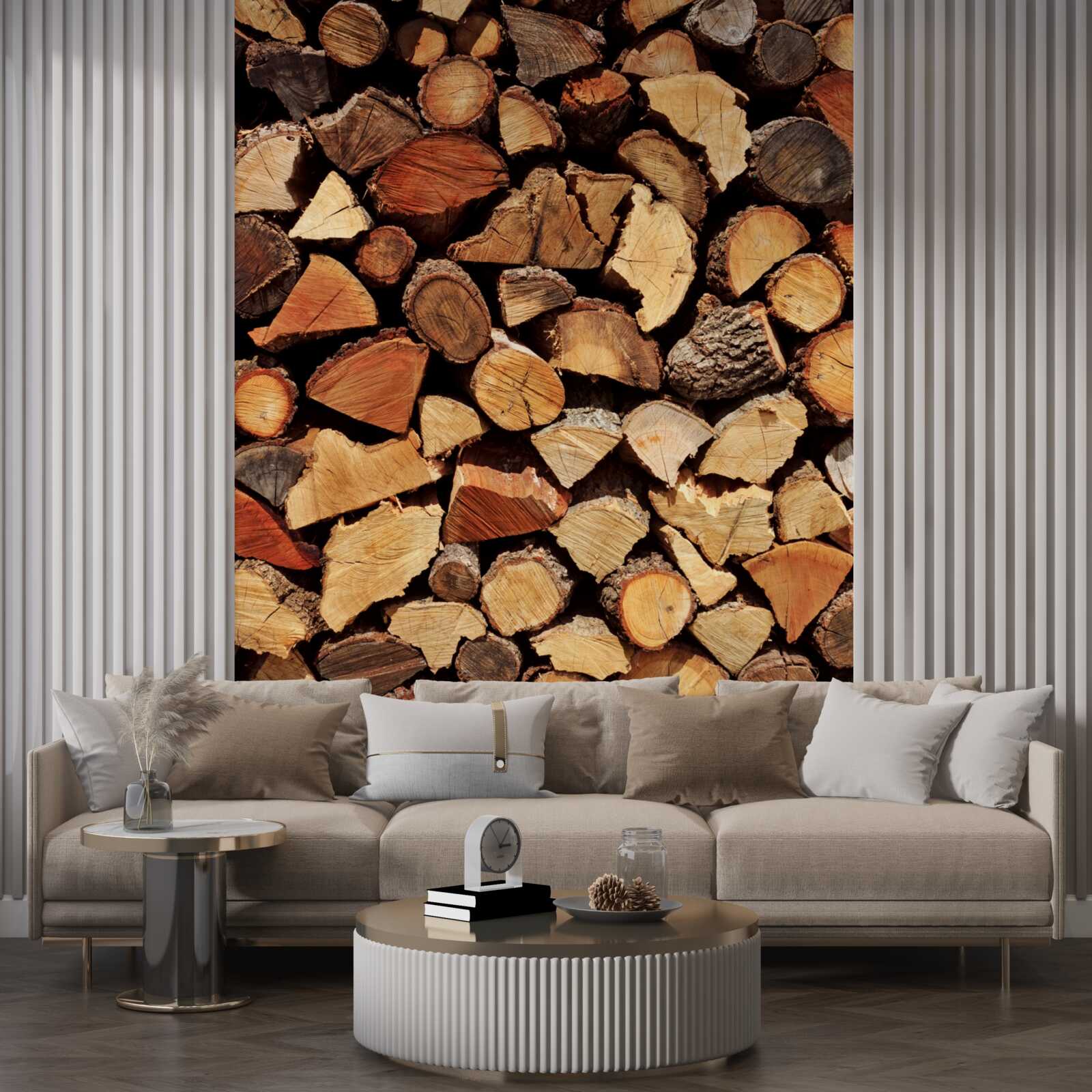 Fotobehang boeken over bosproducten